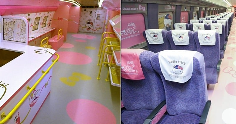 Japon : voyagez dans l'univers Hello Kitty grâce à ce train unique