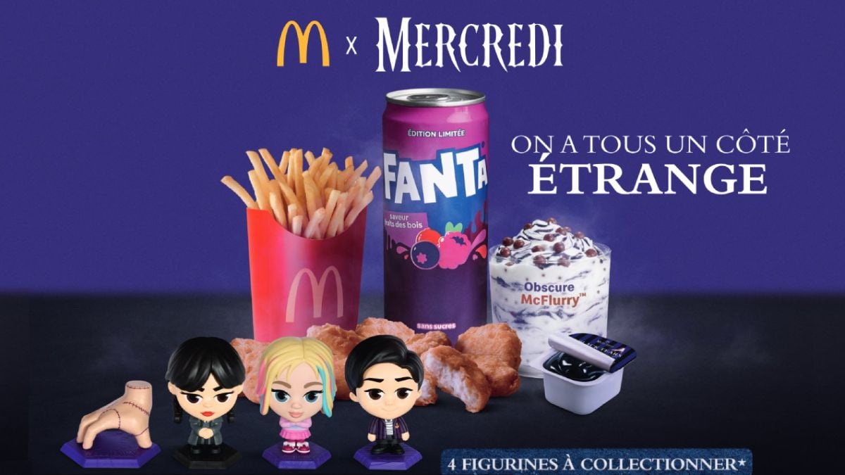 McDonald's lance un menu original pour célébrer le retour de la série culte «Mercredi»