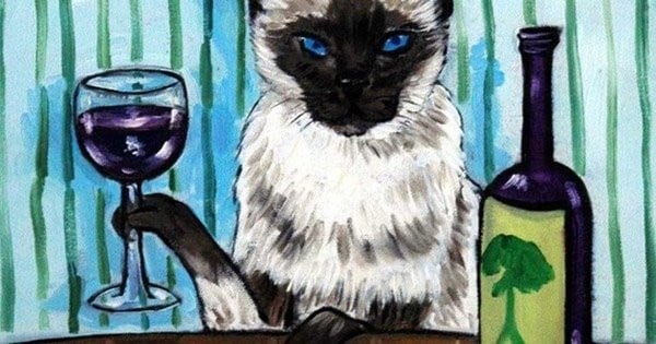 Vous pouvez désormais boire du vin... avec votre chat ! Pas de jaloux, chacun sa bouteille !