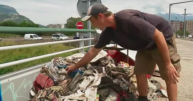 Ce Grenoblois nettoie les rivières tous les jours depuis qu'il n'a plus de travail