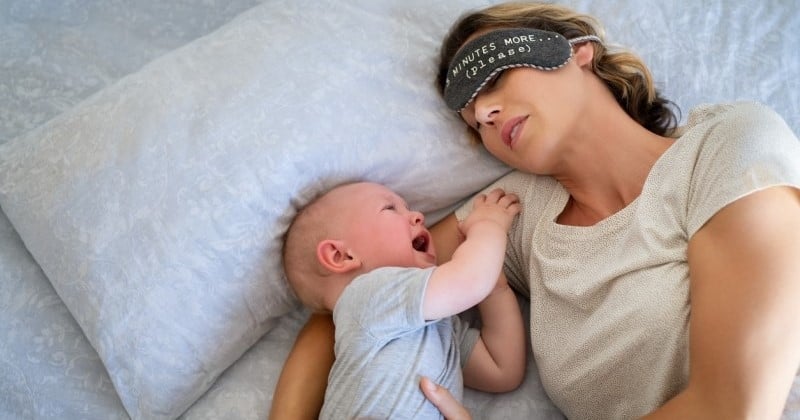 Les mamans sont celles qui se lèvent le plus souvent la nuit pour leur bébé, selon une étude