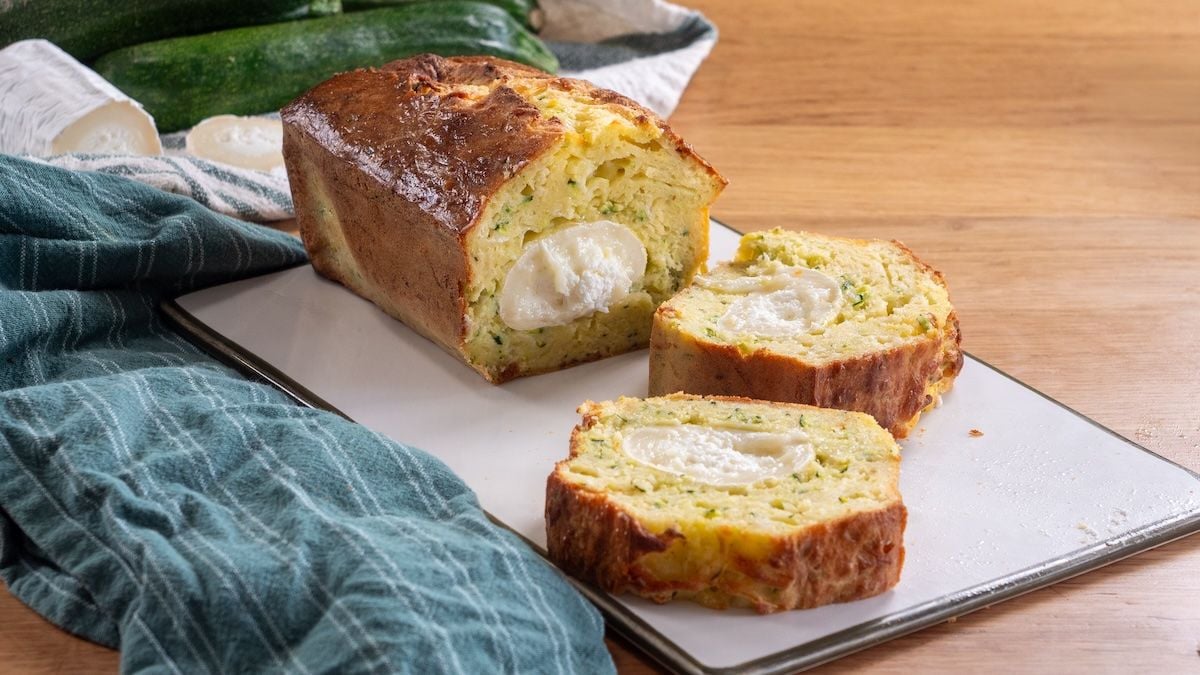 Cake aux courgettes et au chèvre