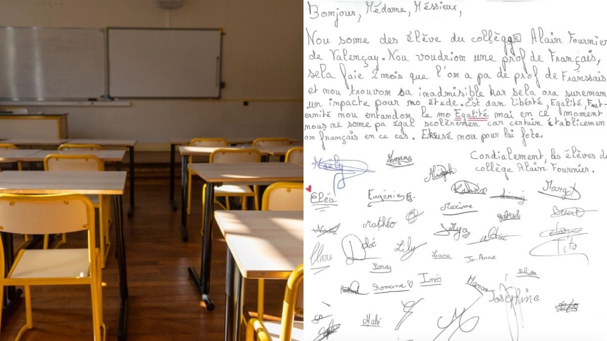 Cette lettre ironique, écrite par des collégiens privés de prof de français, est absolument géniale