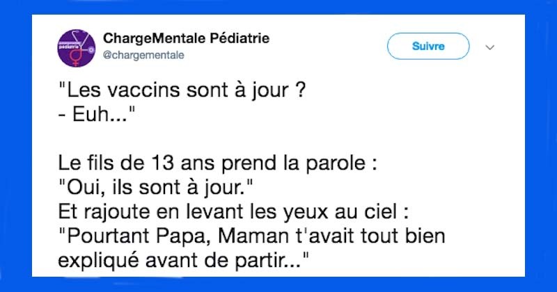 Charge mentale : les perles de pères incompétents face aux urgences pédiatriques compilées sur un compte Twitter