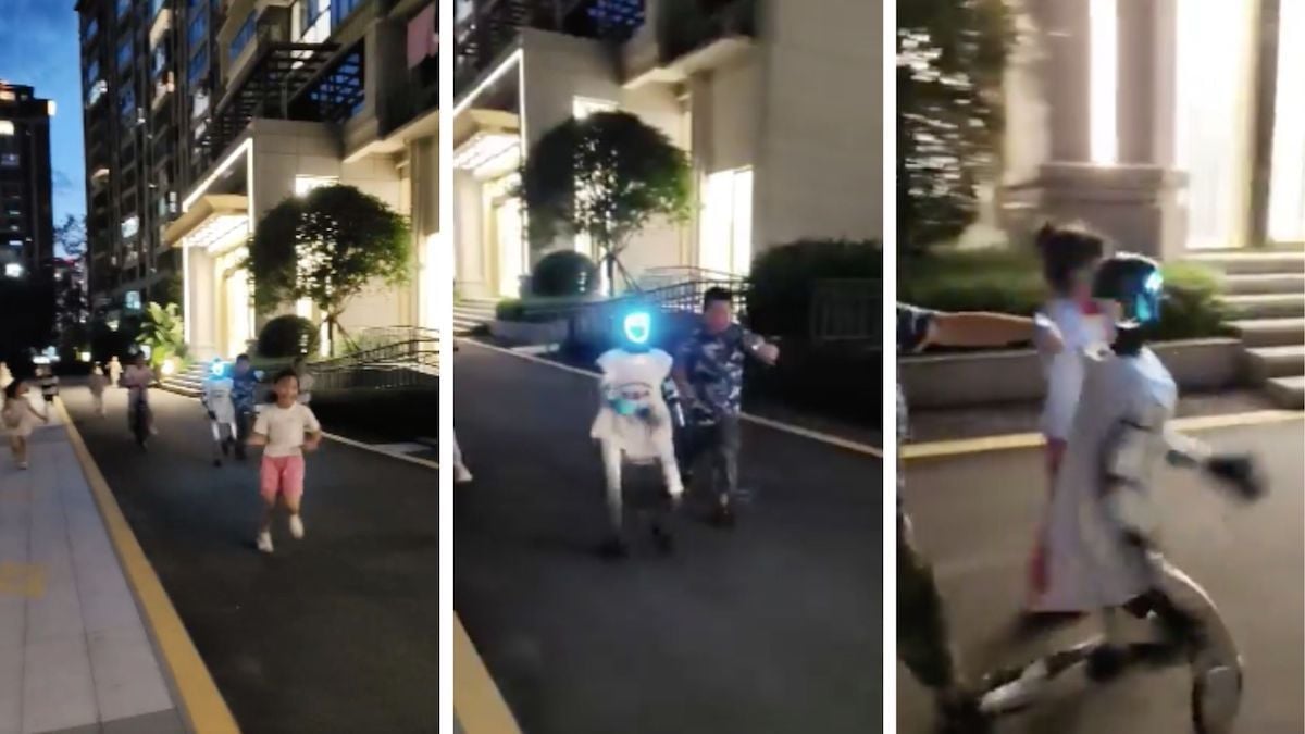 Un robot humanoïde poursuit des enfants dans la rue, la vidéo terrifie les internautes