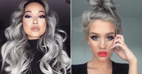 15 filles vous prouvent que les cheveux gris, c'est super sexy ! Attention les yeux...