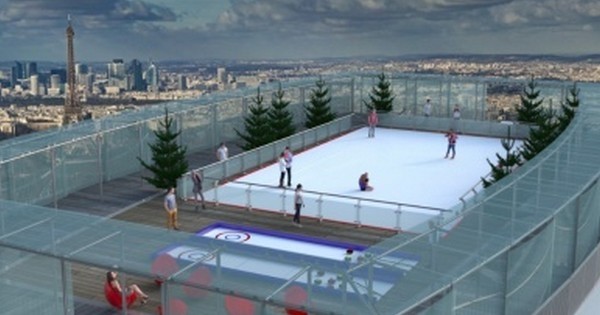 Du 10 février au 5 mars, éclatez-vous sur la patinoire éphémère tout en haut de la Tour Montparnasse, à Paris !