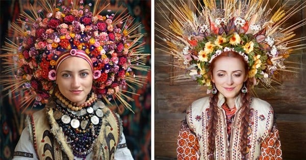 Une styliste ukrainienne recrée des couronnes de fleurs, relançant une tradition vestimentaire symbolisant la fierté nationale !
