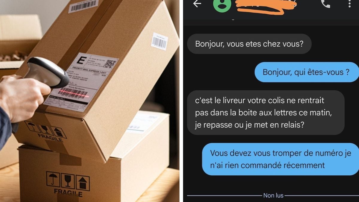 Une arnaque au colis par SMS