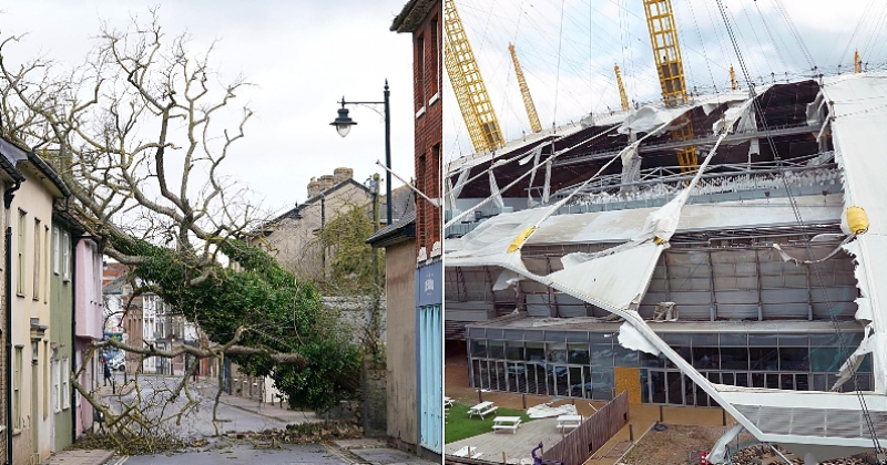 Tempête Eunice : les photos des dommages impressionnants causés dans le nord de l'Europe