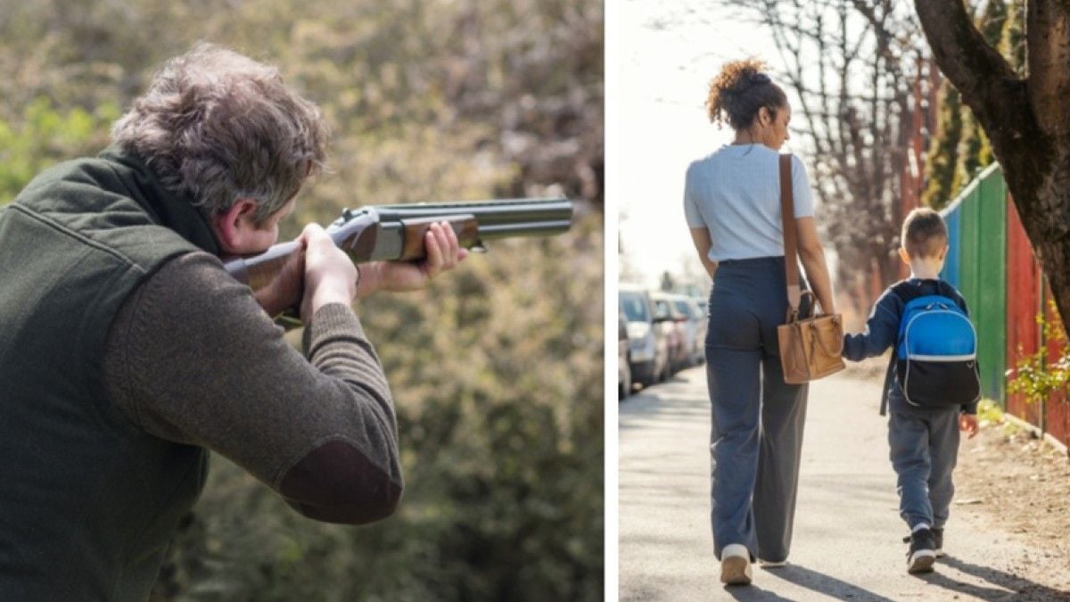 La balle d'un chasseur frôle une maman qui venait chercher ses enfants à l'école