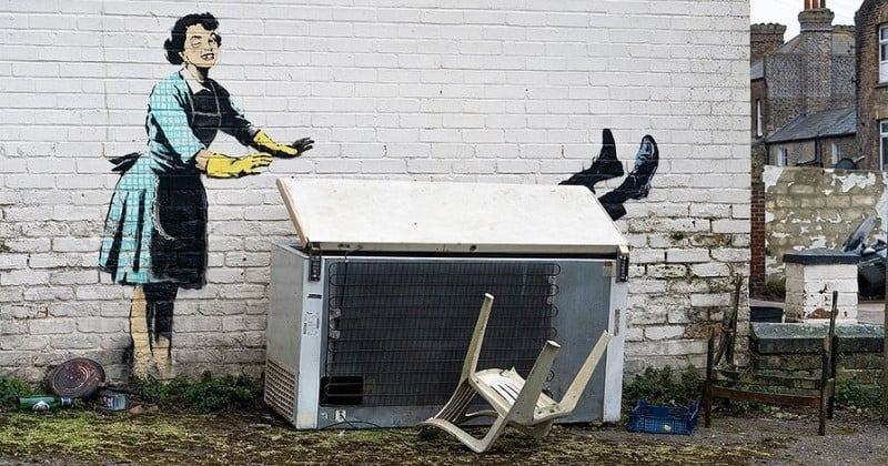 Banksy réalise une œuvre percutante sur les violences conjugales pour la Saint-Valentin