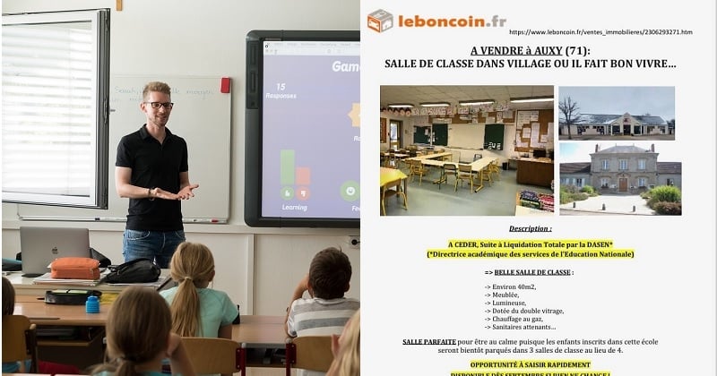 Des parents d'élèves mettent en vente une salle de classe sur Leboncoin pour empêcher sa fermeture