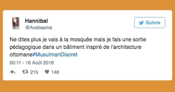 20 tweets hilarants en réponse à la proposition d'un ancien ministre... qui conseille aux musulmans « de se faire discret »