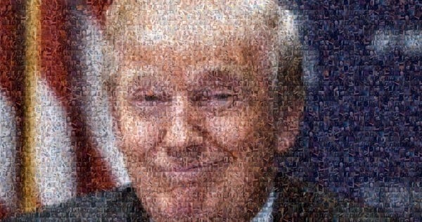 500 photos de pénis ont été utilisées pour réaliser un portrait de Donald Trump ! Excellent !