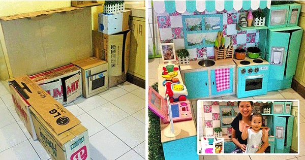 Voici ce que la plus cool des mamans a fait pour sa fille, avec seulement quelques cartons... et beaucoup de créativité ! 