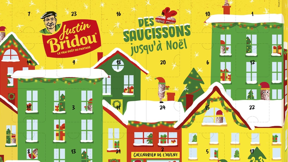 Oubliez le chocolat, Justin Bridou sort son tout premier calendrier de l'Avent aux... saucissons !