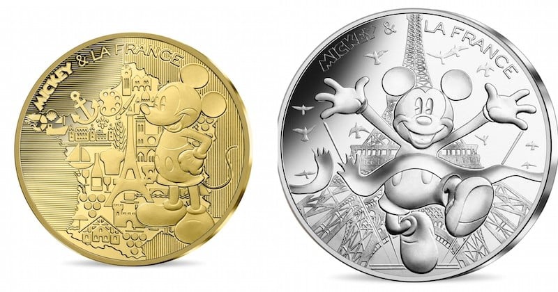 Des pièces de monnaie à l'effigie de Mickey Mouse mises en circulation en France pour son 90e anniversaire