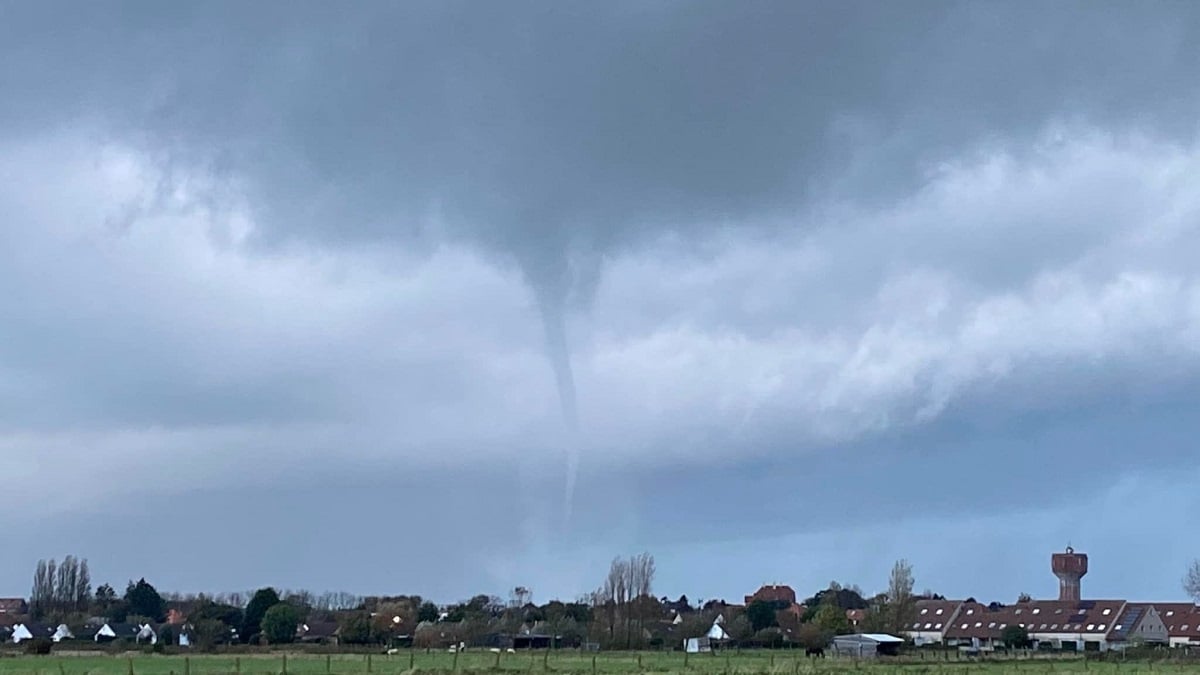 Tempête Ciaran : une rare trombe marine s'est formée en Belgique, des images impressionnantes