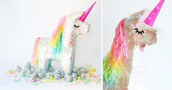 Fan de licornes ? De jeux de plein air ? Faites-vous une piñata... licorne pour des aprems endiablés !