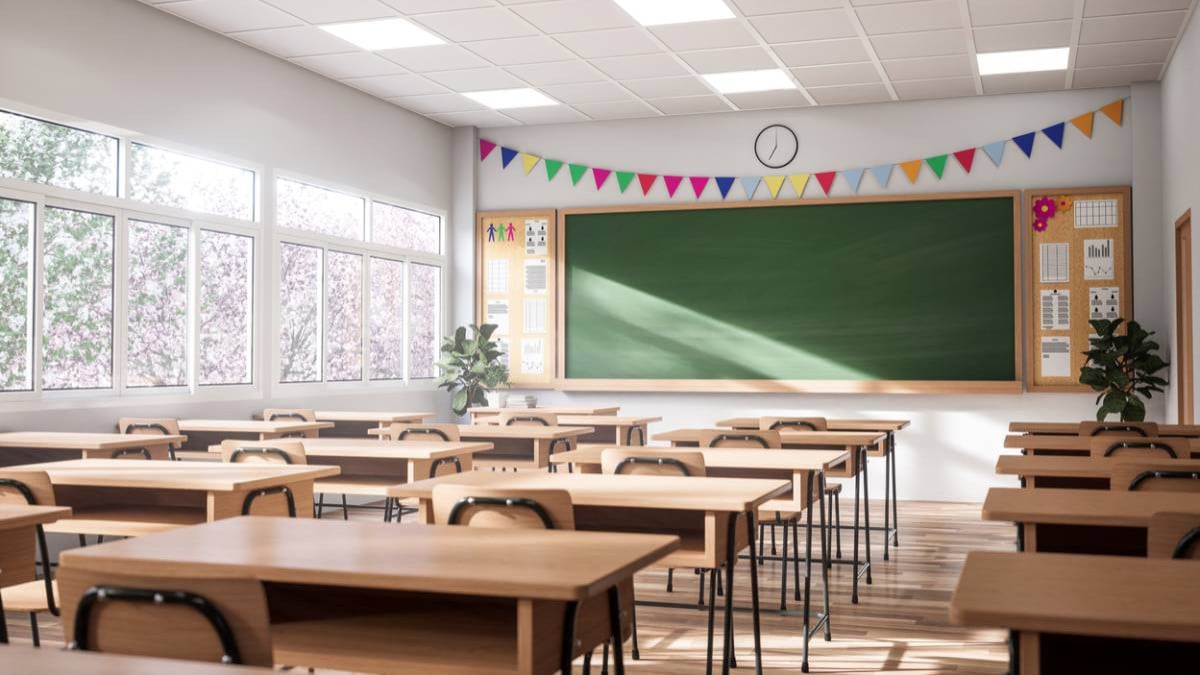 Salle de classe vide