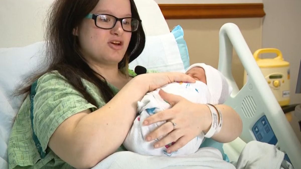 La maman et son bébé
