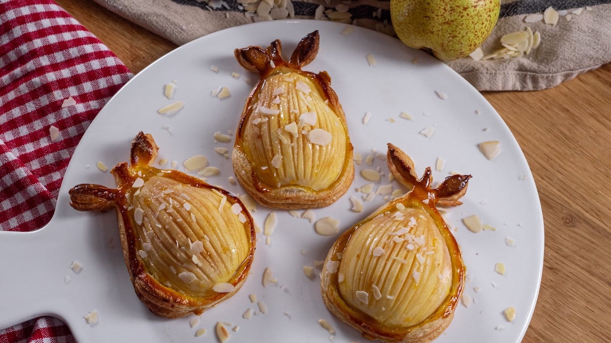 Tartelettes aux poires et crème d'amande
