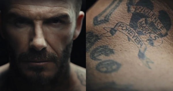 Les tatouages de David Beckham prennent vie pour témoigner contre les violences faites aux enfants dans cette vidéo très émouvante