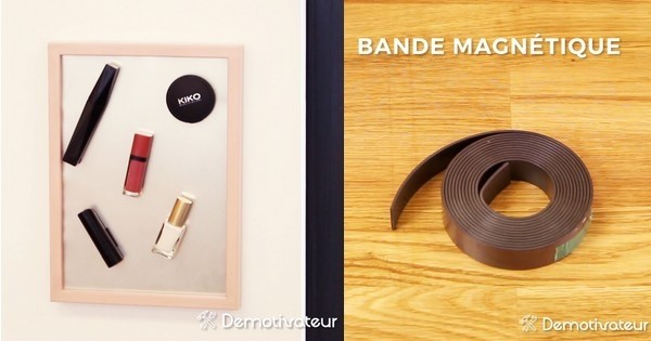 Fabriquez-vous un cadre magnétique, idéal pour ranger son maquillage !