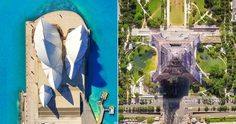 Découvrez des monuments célèbres comme vous ne les avez jamais vus grâce à ces photos de drone prises à la verticale