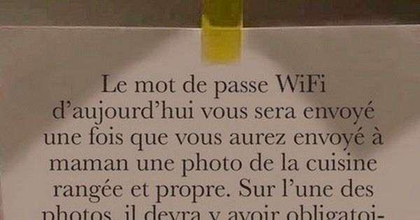 Cette maman a compris tous les avantages du WiFi et les utilise à ses fins pour que ses enfants participent aux tâches ménagères