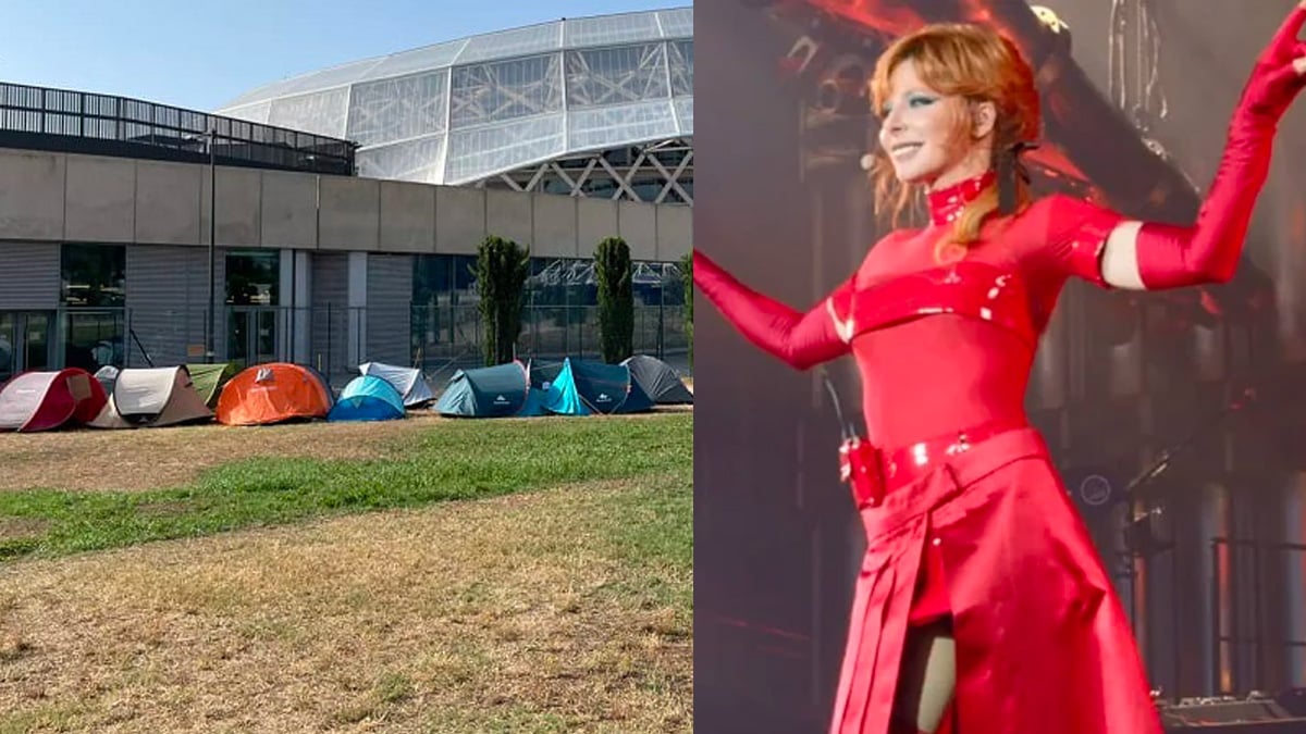 11 jours avant le concert de Mylène Farmer, les fans ont déjà installé leur tente devant le stade à Nice