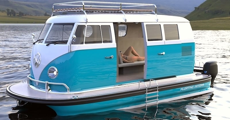 Ces magnifiques bateaux en hommage au célèbre combi Volkswagen vont plaire aux nostalgiques