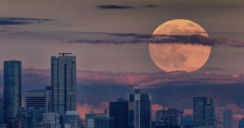 Cette série de photos immortalise la beauté de la Super Lune du Tonnerre 