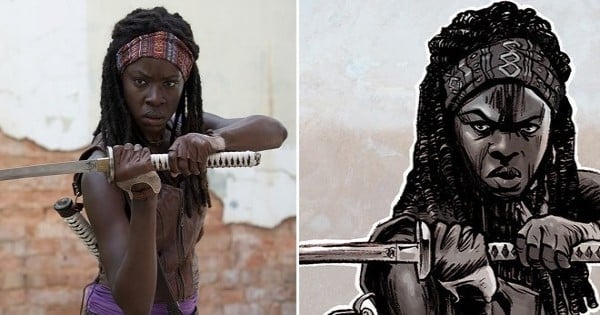 Voici à quoi ressemblent 20 personnages de « The Walking Dead », entre la série télé et la BD