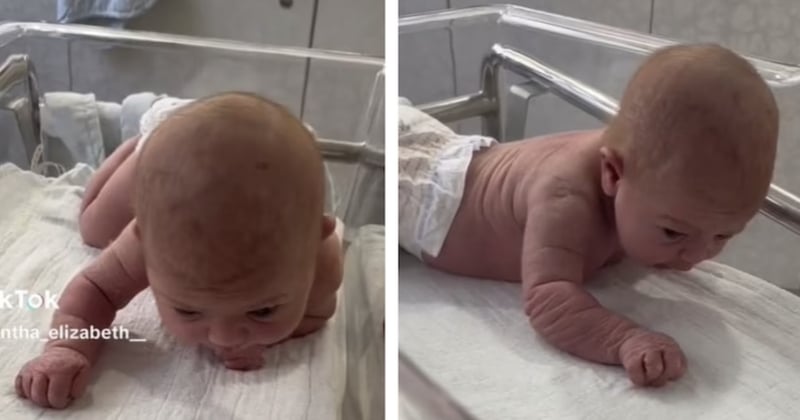 «Je n'arrive toujours pas à croire ce qui s'est passé», la vidéo incroyable de ce bébé de 3 jours impressionne les internautes