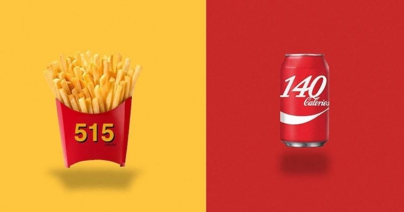 Ces artistes remplacent les logos de produits alimentaires par le nombre de calories 