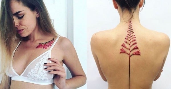 	Les tatouages de cette artiste devraient plaire aux amoureux de la nature... Son travail est d'une précision impressionnante !