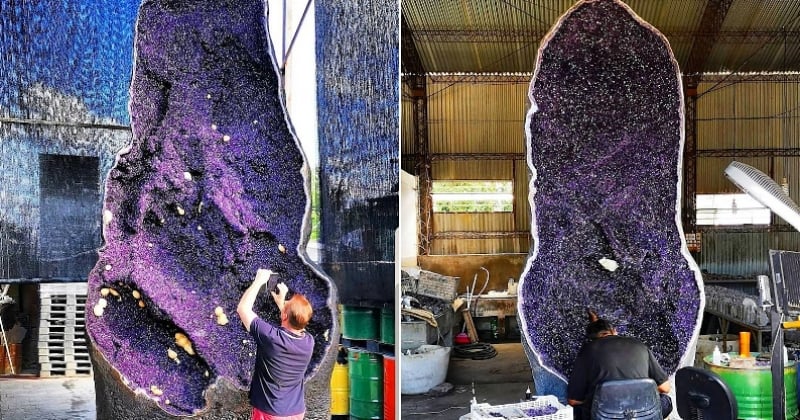 Uruguay : de gigantesques géodes d'améthyste de 6 mètres de hauteur découvertes