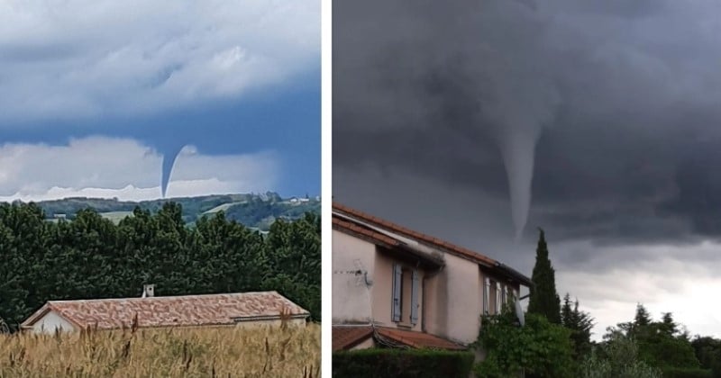 Un nuage à la forme très mystérieuse, appelé tuba, a été observé en Ardèche