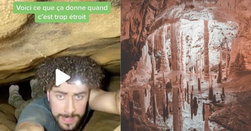 Il explore une grotte en France et se retrouve coincé, sa vidéo angoissante affole le web