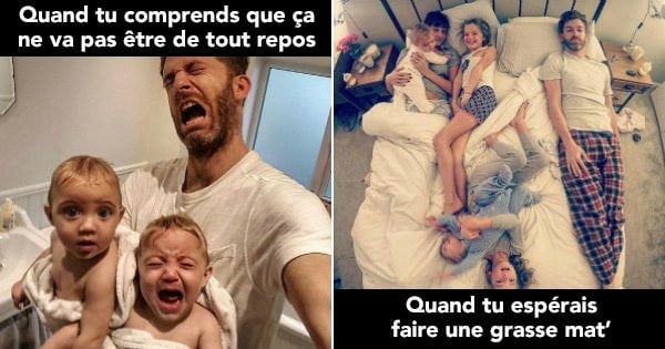 Agacé par la vie trop parfaite des gens sur Instagram, ce papa de 4 filles partage ses photos pour montrer la réalité du quotidien des parents avec beaucoup d'humour