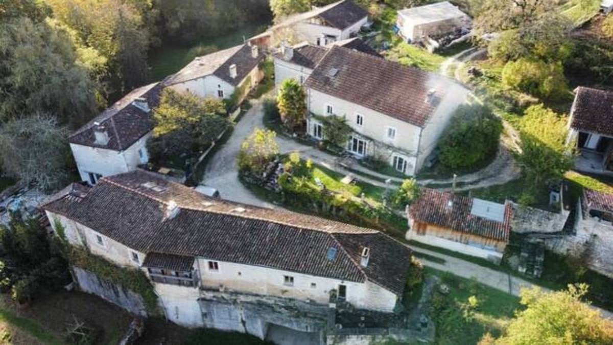 Le hameau de La Brousse vu de haut