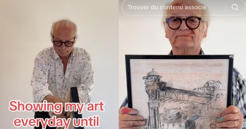 Cet artiste âgé de 82 ans poste tous les jours ses œuvres sur TikTok jusqu'à ce qu'il devienne connu