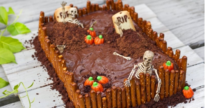 Osez le gâteau cimetière pour le goûter d'Halloween