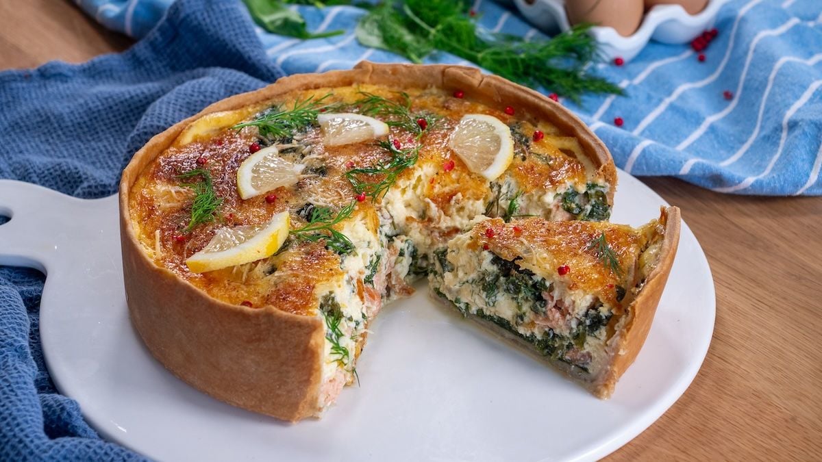 La meilleure quiche du monde est au saumon et aux épinards, vous n'allez pas y résister !