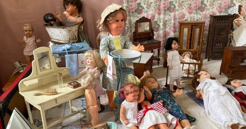 Cette retraitée a acheté 300 poupées pour organiser une exposition géante dans son village