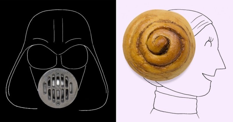 Cet artiste réalise des illustrations de célèbres personnages de Star Wars en utilisant des objets du quotidien