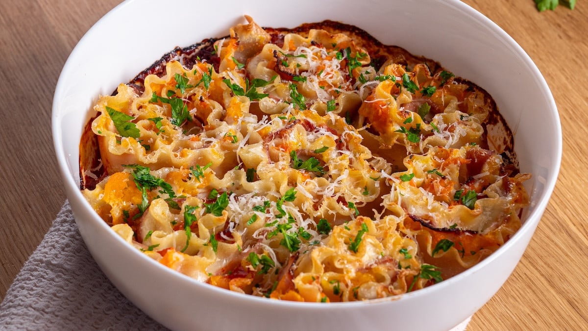 La recette hyper stylée des pâtes roulées à la courge butternut pour un dîner réconfortant !