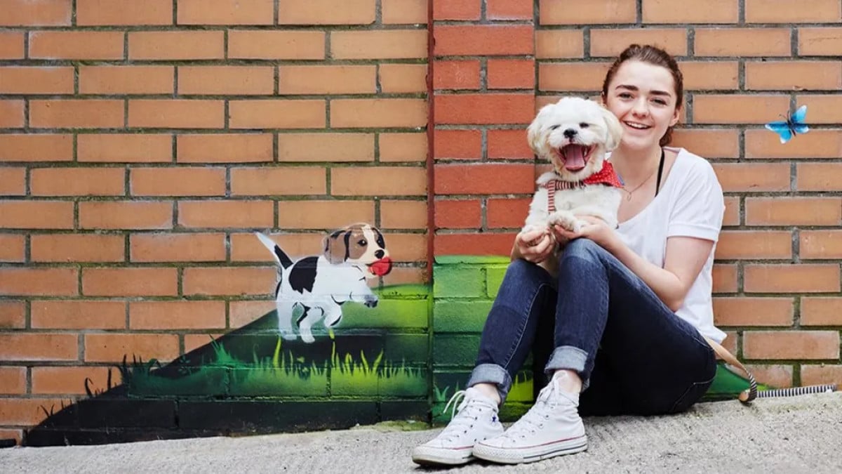 Maisie Williams, actrice phare de “Game of Thrones”, a fait un don de 56 000 euros à un refuge animalier
